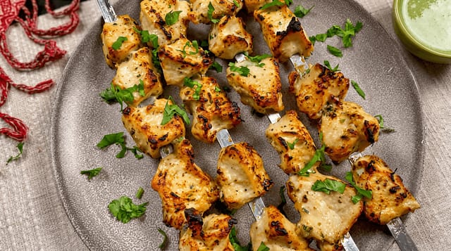 Chicken Malai Tikka.